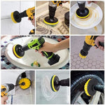 7Pcs / Set Electric Drill Brush Scouring Pad Cleaning Polishing Electric Drill Brush Heads