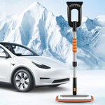 Car Snow Brush Ice Scraper 3 in 1 Extendable Aluminum Alloy Winter Snow Removal Tool