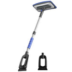 Car Snow Brush Ice Scraper 3 in 1 Extendable Aluminum Alloy Winter Snow Removal Tool