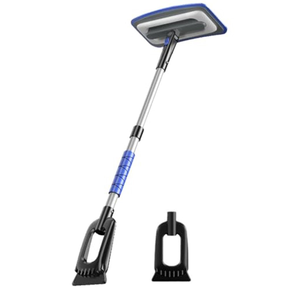 Car Snow Brush Ice Scraper 3 in 1 Extendable Aluminum Alloy Winter Snow Removal Tool
