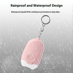 GP100 Personal Alarm Flashlight Portable Self-Defense 130dB Loud Alert Hanging Keychain