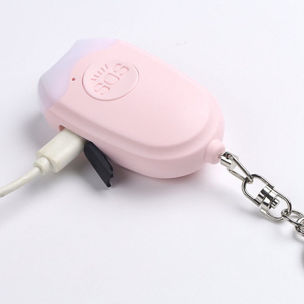 GP100 Personal Alarm Flashlight Portable Self-Defense 130dB Loud Alert Hanging Keychain