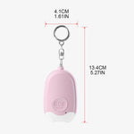 GP100 Personal Alarm Flashlight Portable Self-Defense 130dB Loud Alert Hanging Keychain