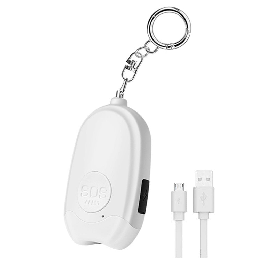 GP100 Personal Alarm Flashlight Portable Self-Defense 130dB Loud Alert Hanging Keychain