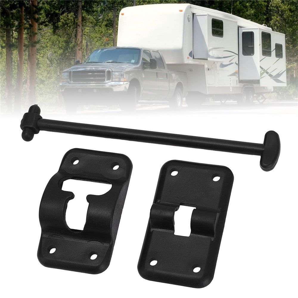 4 sæt 6 tommer T-stil ABS Dørfangst Lås Beslag RV Autocamper Trailer Indgangsdørholder