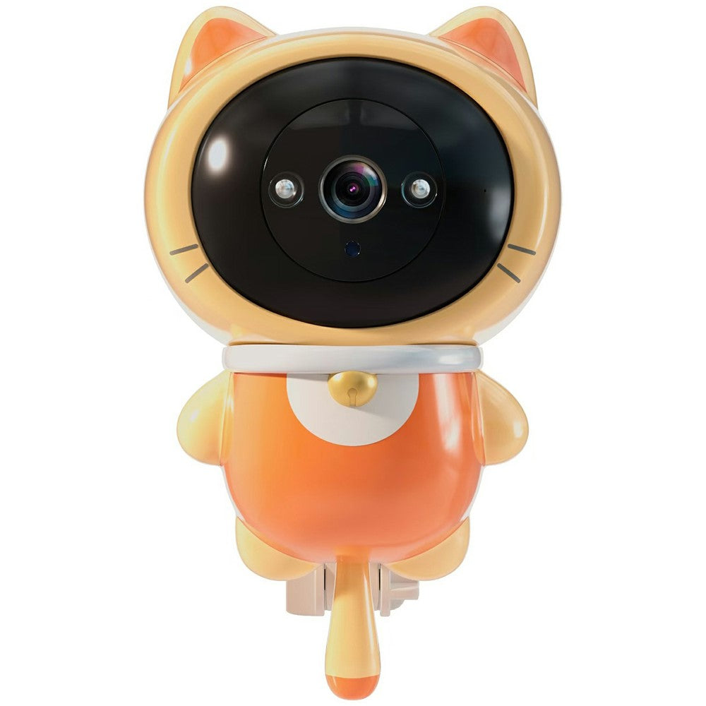 Robot Cat WiFi Babyvaktkamera Väggmonterad Tvåvägs Audiokamera med 32G TF-kort
