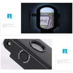 7018FX Square LED Magnifier 10X 25X Magnifying Glass for Jewelry Diamonds Cash Money