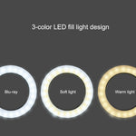3160B 160mm 360-degree Rotation Illuminating Magnifier 10X Magnification with Fill Light