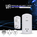 WiFi-controller, temperatur- og fugtighedssensor, smart fjernbetjening, timing-afbryder, stikdåse