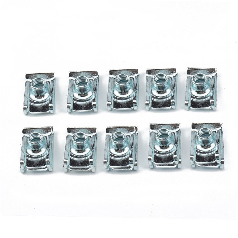 50PCS U Clips M4 M5 M6 M8 Clip-On Nuts Small Parts for Cars and Motorcycles