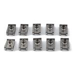 80 STK. Biler Motorcykler Clipsmøtrikker M4 M5 M6 M8 U-clips Udskiftningsskruebasisholdere