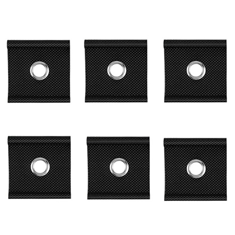 6Pcs Stainless Steel + Nylon RV Awning Rail Hooks Camping Canopy Installation Tool Eyelet Fasteners