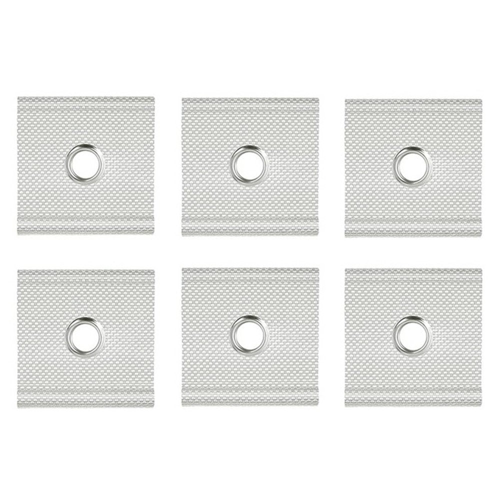 6Pcs Stainless Steel + Nylon RV Awning Rail Hooks Camping Canopy Installation Tool Eyelet Fasteners