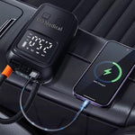 Portable Car Air Compressor 130 PSI Preset Pressure Digital Display Tire Inflator with Emergency Light
