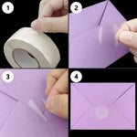 500Pcs / Roll 2cm Diameter 5C Thickness Transparent Stickers Round Self Adhesive Labels for Envelopes Gifts