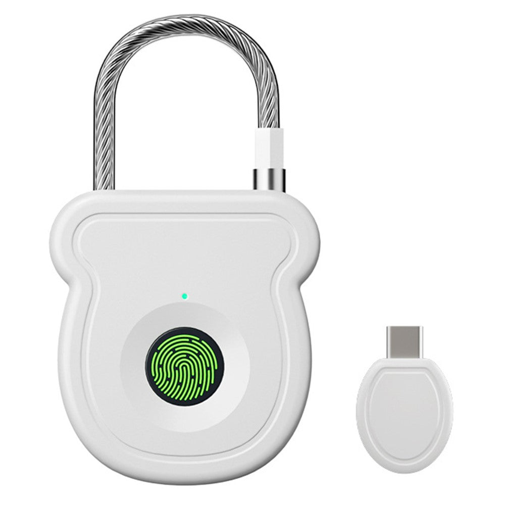 Smart fingeraftrykslås Tyverisikring med elektronisk nøgle USB-C hurtigopladning til arkivskabe kufferter