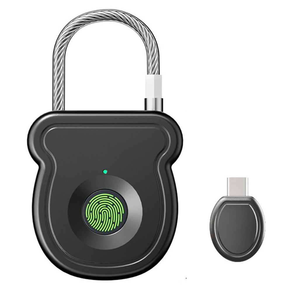 Smart fingeraftrykslås Tyverisikring med elektronisk nøgle USB-C hurtigopladning til arkivskabe kufferter