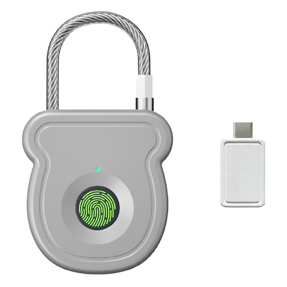 Smart fingeraftrykslås Tyverisikring med elektronisk nøgle USB-C hurtigopladning til arkivskabe kufferter