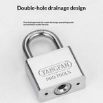 YANGFAN Anti Theft Padlock 30mm Short Shackle Waterproof Rust-Resistant Security Lock with 3 Keys for Home