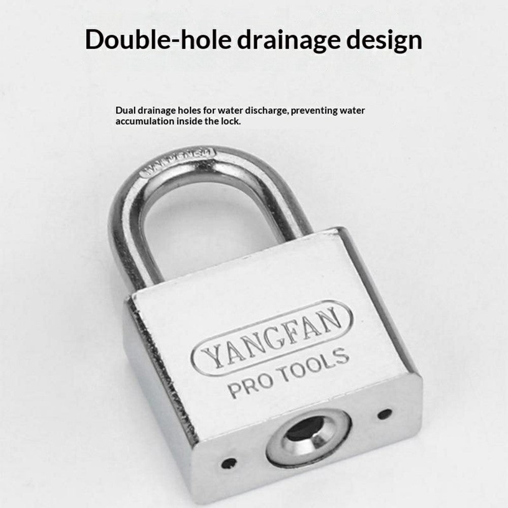 YANGFAN Anti Theft Padlock 60mm Short Shackle Waterproof Rust-Resistant Security Lock with 3 Keys for Home