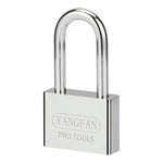 YANGFAN Waterproof Padlock 60mm Long Shackle Rustproof Security Lock with 3 Keys for Home  /  Outdoor Protection