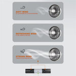360 Degree Rotation Double Head 12V 24V Car Back Seat Fan 3-Speed Wind Adjustment USB Cooling Fan