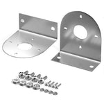 2Pcs 304 Stainless Steel L-Bracket LED Light Rack Holder Watermelon Shape LED Lamp Holder for Truck Chassis Undercarriage