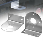 2Pcs 304 Stainless Steel L-Bracket LED Light Rack Holder Watermelon Shape LED Lamp Holder for Truck Chassis Undercarriage