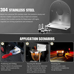 2Pcs 304 Stainless Steel L-Bracket LED Light Rack Holder Watermelon Shape LED Lamp Holder for Truck Chassis Undercarriage