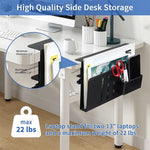 Desktop Side Storage Organizer Rack Clamp-On Laptop Holder With Pen Holder No Drilling For Office