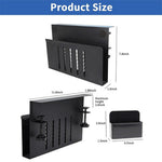 Desktop Side Storage Organizer Rack Clamp-On Laptop Holder With Pen Holder No Drilling For Office
