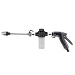 T8 højtryksrenserpistolsæt til bilvask, metalforlængelseshåndtag, havesprøjtepistol med skumdispenser og 3 plastkoblinger til bil og have