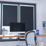 ST-5022 45x125cm solskydd för bilfönster automatiskt infällbart sugkoppsgardin för bilsovrum