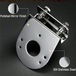 2Pcs 304 Stainless Steel Clamp-On Light Bracket 5 Degree Angle Mounting Watermelon Lights Holder for Semi Truck