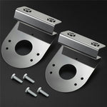 2Pcs 304 Stainless Steel Clamp-On Light Bracket 5 Degree Angle Mounting Watermelon Lights Holder for Semi Truck