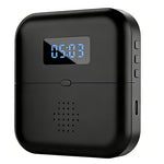 308 ABS Wireless Motion Sensor Doorbell Alarm 38 Ringtones LED Clock Display, EU Plug