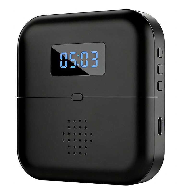 308 ABS Wireless Motion Sensor Doorbell Alarm 38 Ringtones LED Clock Display, EU Plug