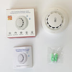 228WT-W 2-in-1 WiFi Smoke Detector with Temperature & Humidity Sensor Support Sound Alarm / Voice Control