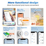 228WT-W 2-in-1 WiFi Smoke Detector with Temperature & Humidity Sensor Support Sound Alarm / Voice Control