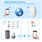 Tuya WiFi EU Plug 16A Socket with Power Metering APP Control Outlet Support Timing Function