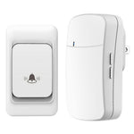WHM07 Wireless Doorbell Set Receiver + Transmitter Electronic Remote Door Bell, US Plug