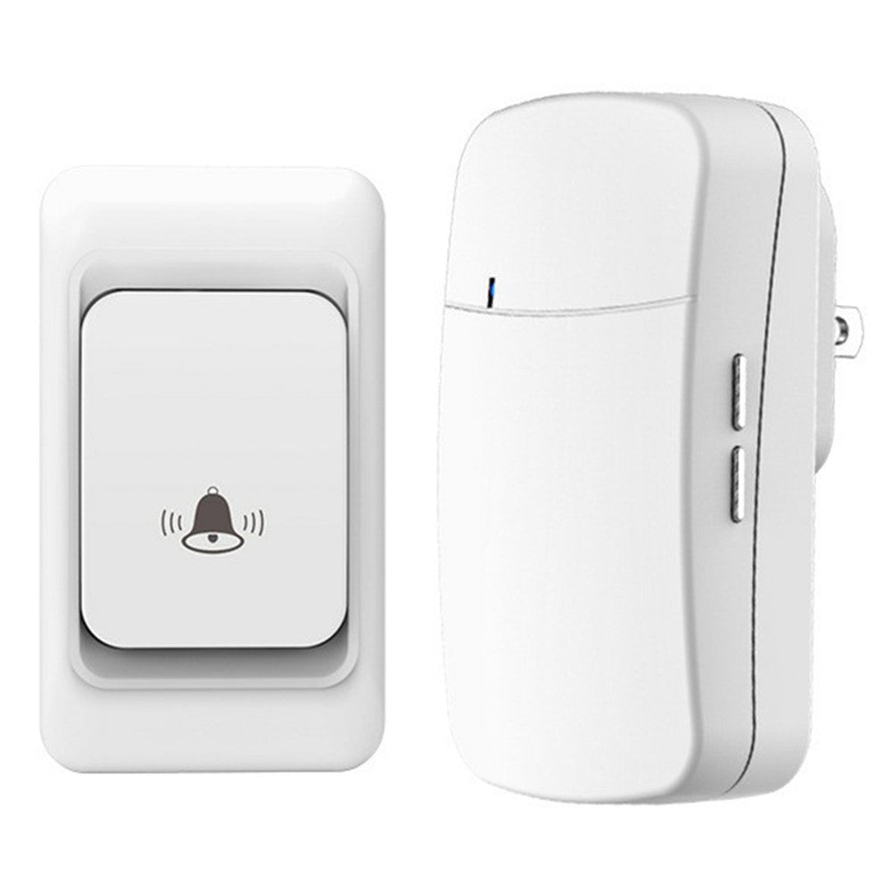 WHM07 Wireless Doorbell Set Receiver + Transmitter Electronic Remote Door Bell, US Plug