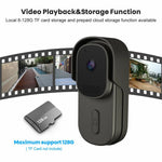 WF001 Tuya WiFi 1080P HD Smart Video Wireless Doorbell with Ding-Dong