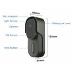 WF001 Tuya WiFi 1080P HD Smart Video Wireless Doorbell with Ding-Dong