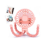 Portable Baby Stroller Octopus Fan USB Rechargeable Flexible Legs 3 Wind Speed Summer Cooling Fan