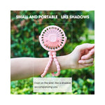 Portable Baby Stroller Octopus Fan USB Rechargeable Flexible Legs 3 Wind Speed Summer Cooling Fan