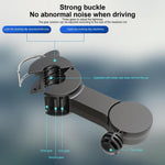 F4207 Rear Seat Car Fan 3 Speeds 5 Blades 360 Degree Rotatable Double Head Cooling Fan
