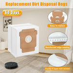 4Pcs Dust Bags for iRobot Roomba 105 Combo / 205 Dustcompactor / Plus 405 Combo / Plus 505 Combo Non-Woven Fabric Vacuum Cleaner Replacement