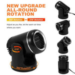 12V Car Heater Windshield Defrosting Defogging 360-Degree Rotating Vehicle Interior Heating Fan