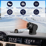 12V Car Heater Windshield Defrosting Defogging 360-Degree Rotating Vehicle Interior Heating Fan